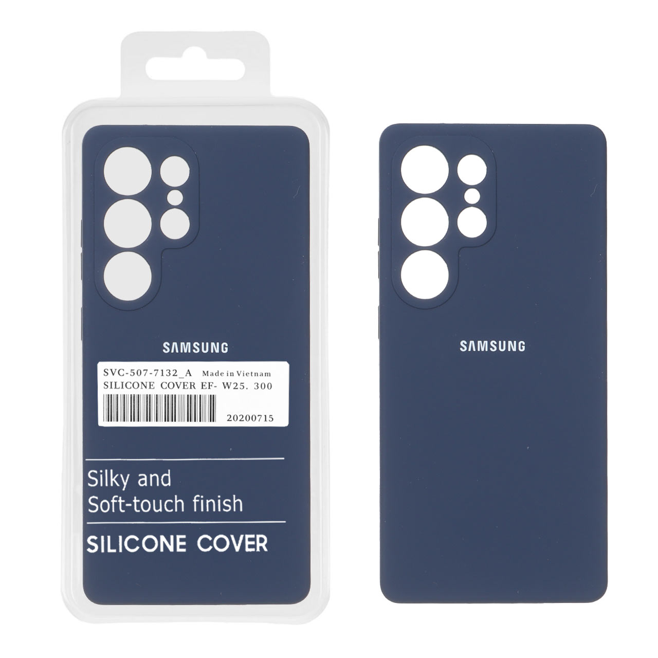 قاب سیلیکونی پاک کنی اورجینال درجه یک Samsung Galaxy S26 Ultra - سرمه ای (پک دار)