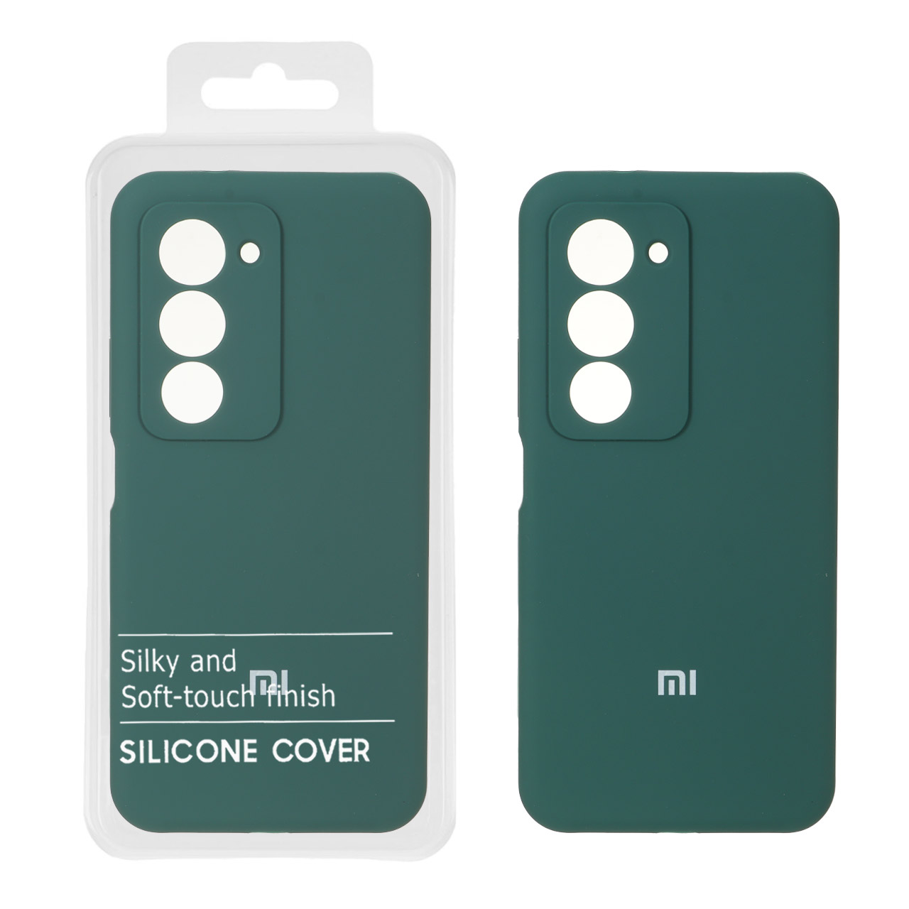 قاب سیلیکونی پاک کنی اورجینال درجه یک Xiaomi Redmi 15 4G - سبز کد 2 (پک دار)
