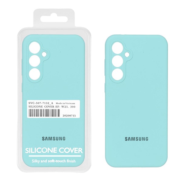قاب سیلیکونی پاک کنی اورجینال Master Quality مدل Samsung Galaxy S23 FE - سبزآبی (پک دار)