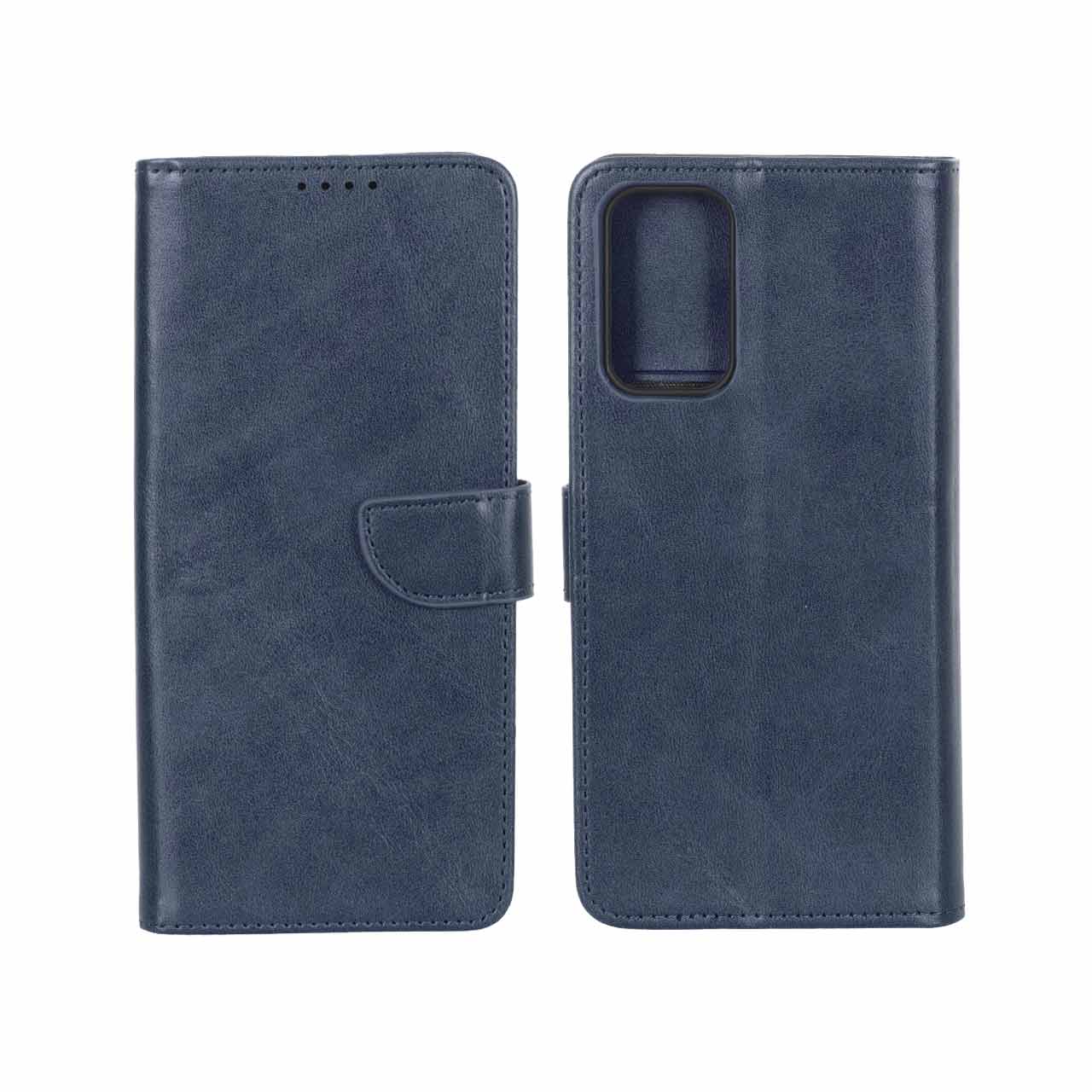 کیف چرمی موبایل مگنتی Samsung Galaxy A73 - سرمه ای