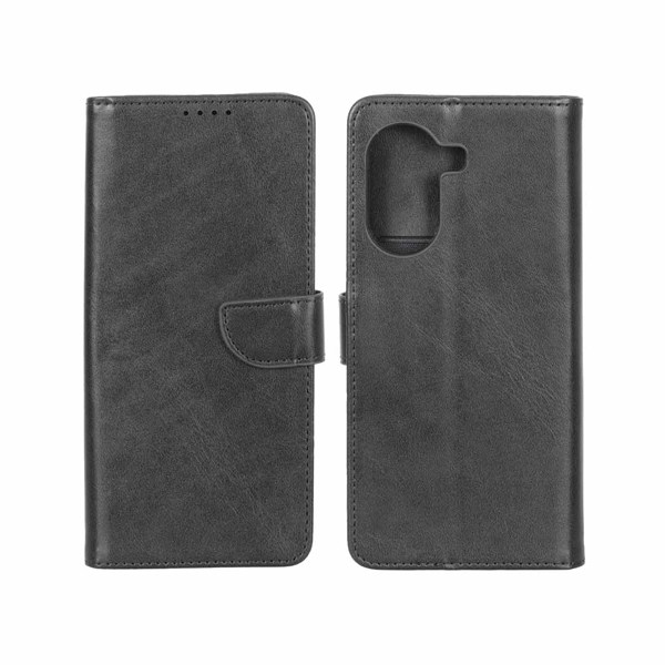 کیف چرمی موبایل مگنتی محافظ لنزدار Xiaomi Poco X7 Pro - مشکی
