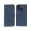 کیف چرمی موبایل مگنتی محافظ لنزدار KRF مدل Samsung Galaxy M31 - سرمه ای