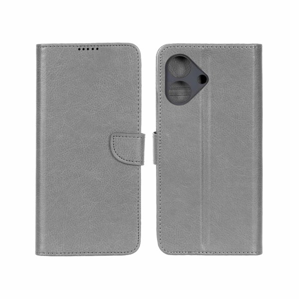 کیف چرمی موبایل مگنتی محافظ لنزدار KRF مدل Honor Play 10 - طوسی