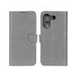کیف چرمی موبایل مگنتی محافظ لنزدار KRF مدل Xiaomi Poco M7 Pro 5G - طوسی