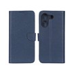 کیف چرمی موبایل مگنتی محافظ لنزدار KRF مدل Xiaomi Poco M7 Pro 5G - سرمه ای