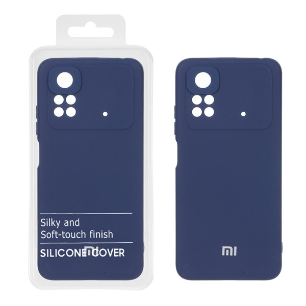قاب نیو سیلیکون محافظ لنزدار RFF مدل Xiaomi Poco M4 Pro 4G - سرمه ای (پک دار)