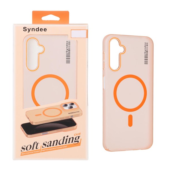 قاب اورجینال Syndee مات Magsafe مدل Samsung Galaxy A14 - نارنجی (پک دار)