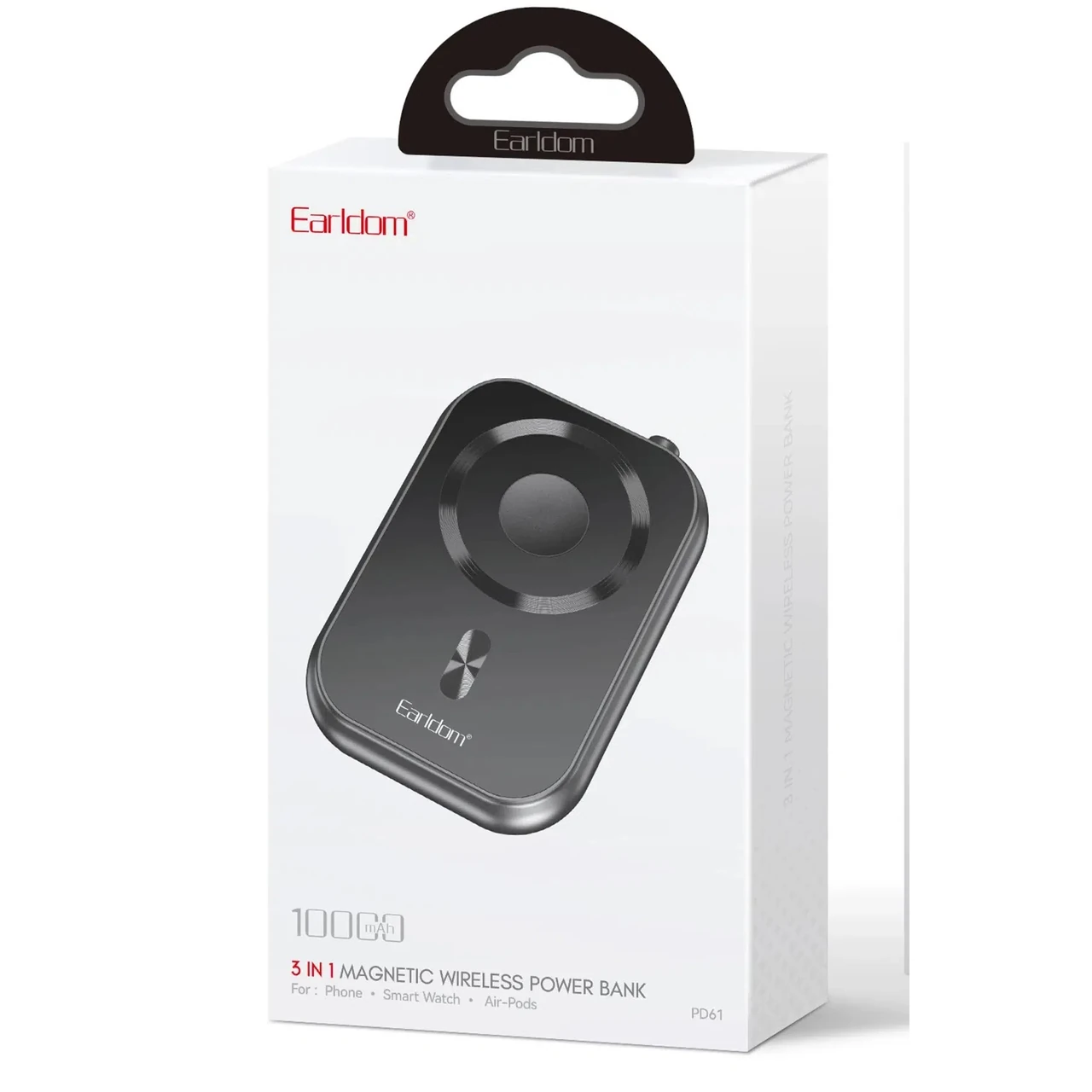 پاوربانک فست شارژ Earldom 10000mAh مدل ET-PD61 20W - مشکی (یکساله HD سرویس)