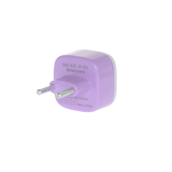 تبدیل برق 3 به 2 مدل M-03 - یاسی - MMS - (RGB)