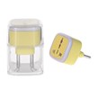 تبدیل برق 3 به 2 مدل M-03 - زرد - MMS - (RGB)