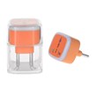 تبدیل برق 3 به 2 مدل M-03 - نارنجی - MMS - (RGB)