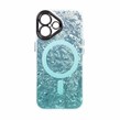قاب ice طرح مگ سیف دور مات لنز شفاف Apple iPhone 16 - سبز