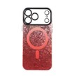 قاب ice طرح مگ سیف دور مات لنز شفاف Apple iPhone 17 Pro Max - قرمز