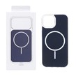 قاب پشت رنگی دور ژله ای با قابلیت شارژ MagSafe مدل Apple iPhone 12 Pro Max - سرمه ای (پک دار)