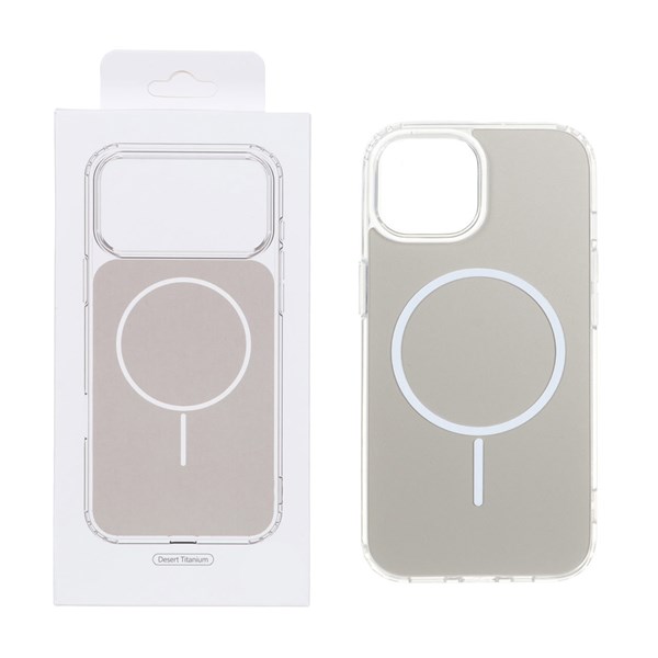 قاب پشت رنگی دور ژله ای با قابلیت شارژ MagSafe مدل Apple iPhone 12 Pro Max - صحرایی (پک دار)