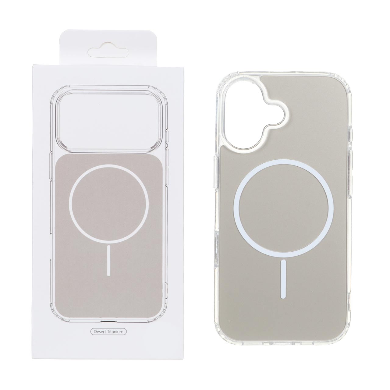 قاب پشت رنگی دور ژله ای با قابلیت شارژ MagSafe مدل Apple iPhone 17 - صحرایی (پک دار)
