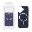 قاب پشت رنگی دور ژله ای با قابلیت شارژ MagSafe مدل Apple iPhone 16 - سرمه ای (پک دار)