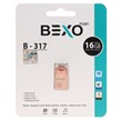 فلش مموری BEXO USB2.0 مدل B-317 ظرفیت 16GB - رزگلد (گارانتی داده پردازی آواتک)