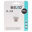 فلش مموری BEXO USB2.0 مدل B-318 ظرفیت 64GB - مشکی (گارانتی داده پردازی آواتک)