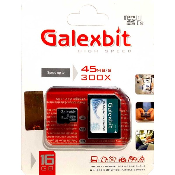 رم میکرو 16 گیگ گلکس بیت Galexbit U1 + خشاب