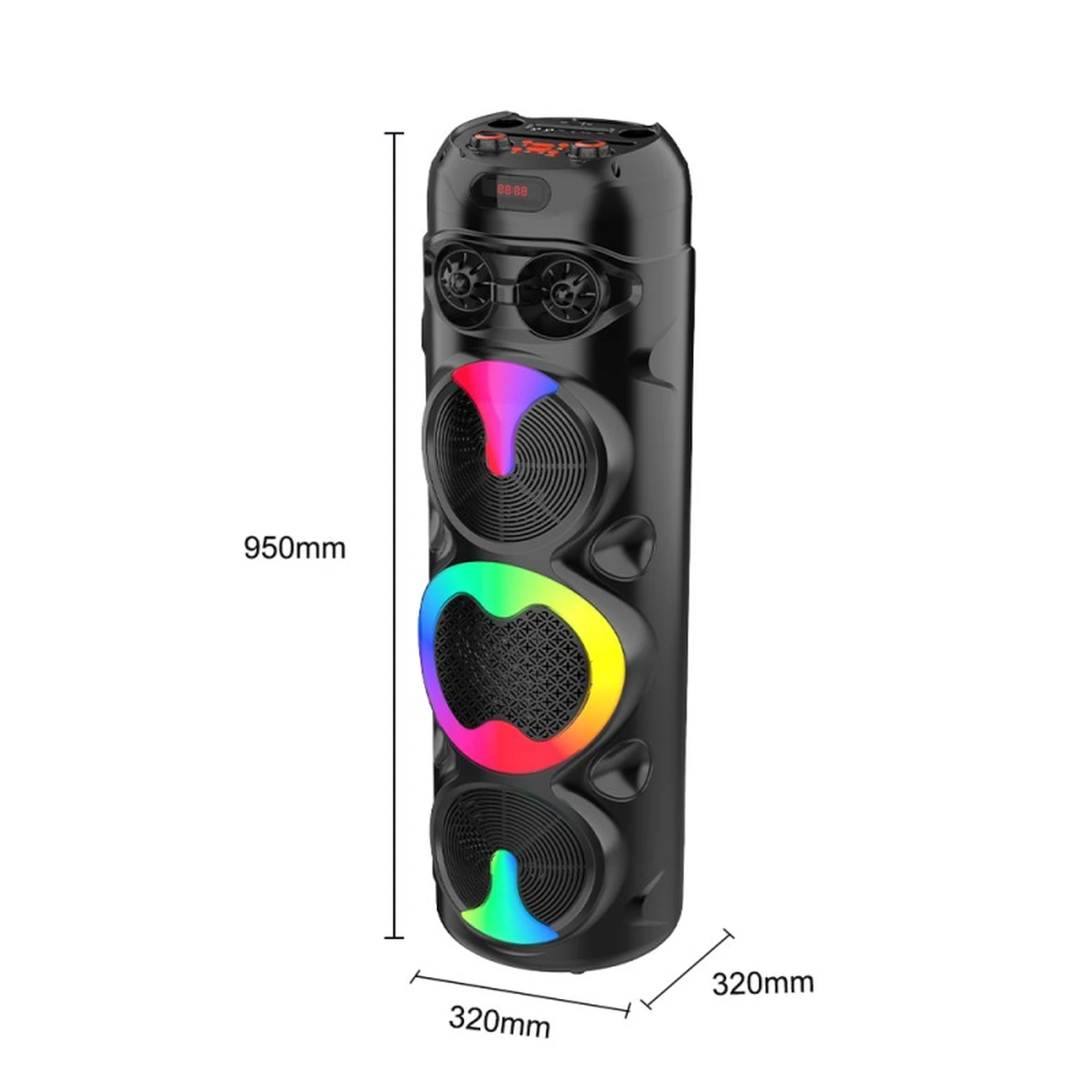 اسپیکر 60W بی سیم Sing-e مدل ZQS8309  - مشکی (پک ضعیف)