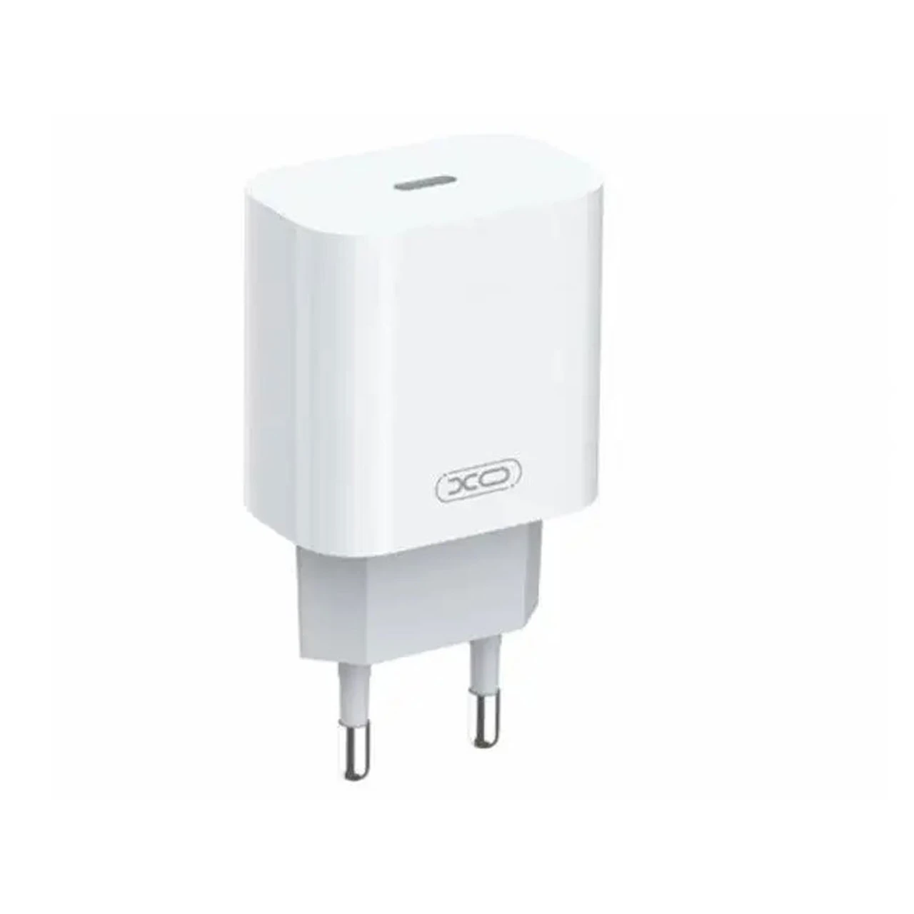 شارژر دیواری PD و فست تک پورت XO مدل A829-120167C-EU1 به همراه کابل شارژ Type-C To Lightning - سفید
