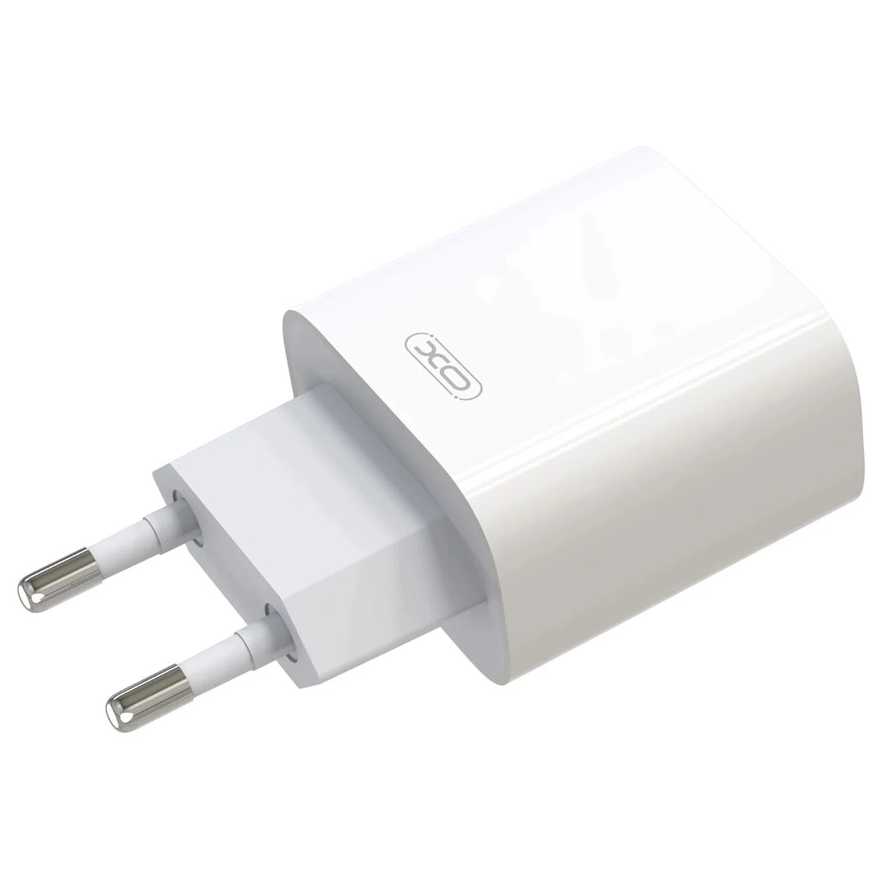 شارژر دیواری PD و فست تک پورت XO مدل A829-120167C-EU1 به همراه کابل شارژ Type-C To Lightning - سفید
