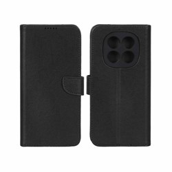 کیف چرمی موبایل مگنتی محافظ لنزدار KRF مدل Xiaomi Redmi Note 15 - مشکی