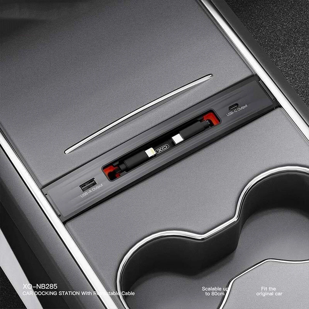 شارژر مخصوص خودرو XO مدل XO-NB285 - مشکی