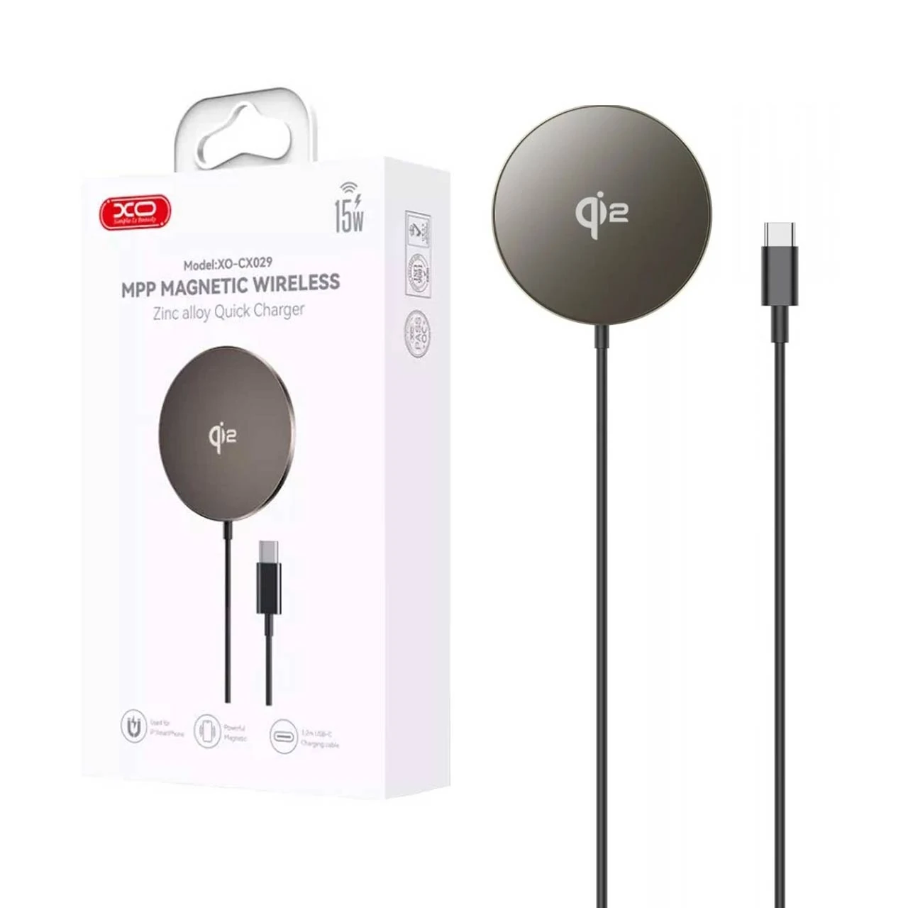 شارژر وایرلس XO مدل XO-CX029 - مشکی