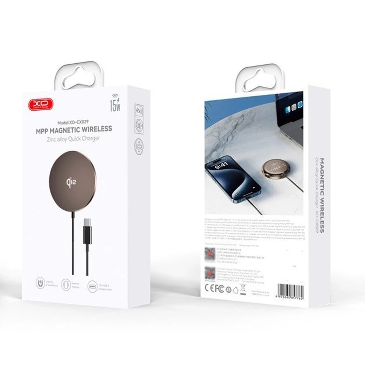 شارژر وایرلس XO مدل XO-CX029 - مشکی