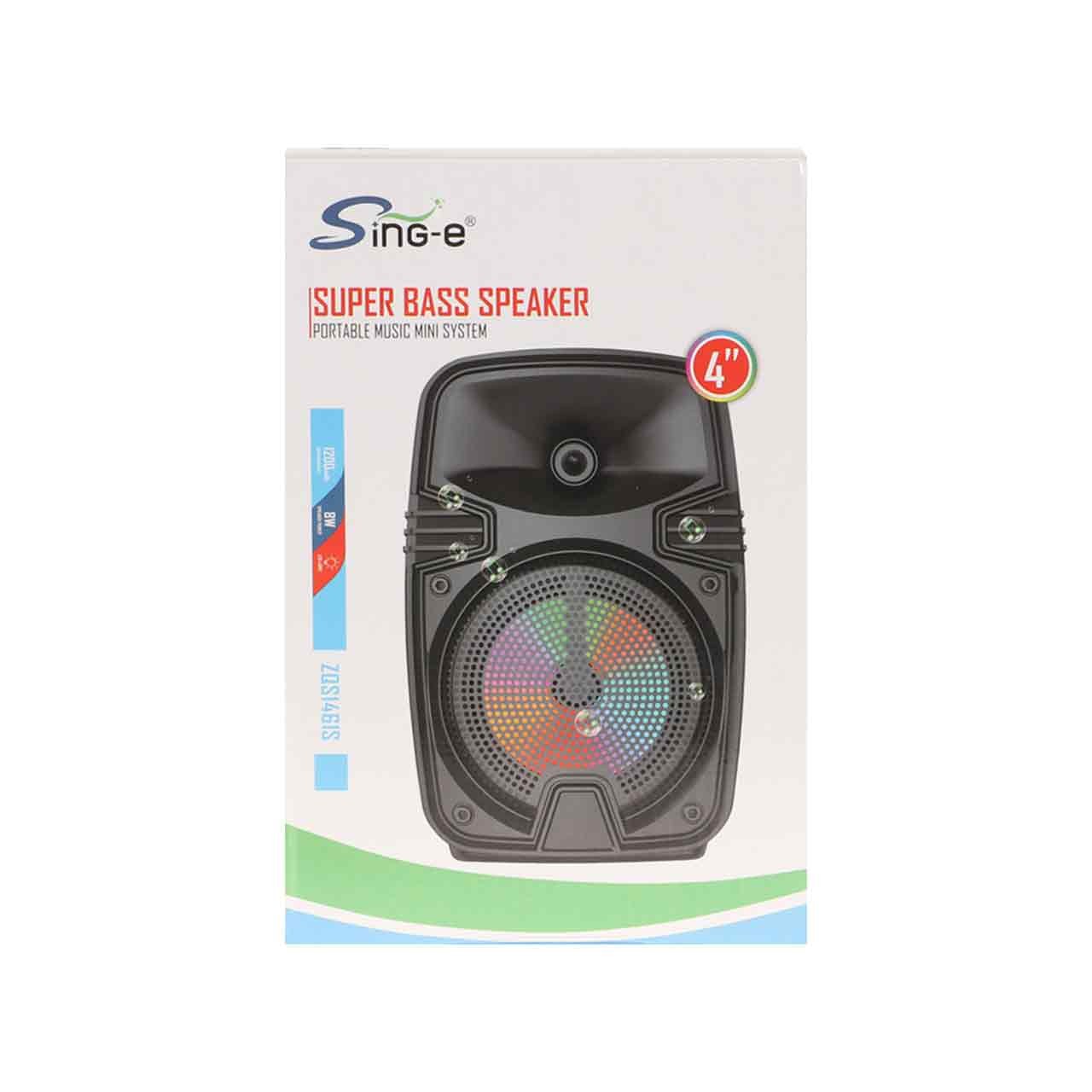 اسپیکر بی سیم Sing-e مدل ZQS1461S - مشکی