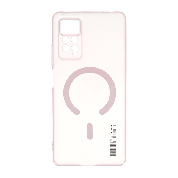 قاب Syndee مات طرح مگ سیف Xiaomi Redmi Note 12 Pro 4G / Redmi Note 11 Pro - صورتی