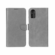 کیف چرمی موبایل مگنتی محافظ لنزدار KRF مدل Xiaomi Redmi Note 12S - طوسی