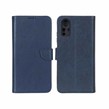 کیف چرمی موبایل مگنتی محافظ لنزدار KRF مدل Xiaomi Redmi Note 12S - سرمه ای