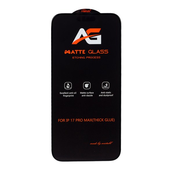 محافظ صفحه نمایش شیشه ای مات Full Cover Anti Static Mietubl AG مدل NTC - Apple iPhone 17 Pro Max