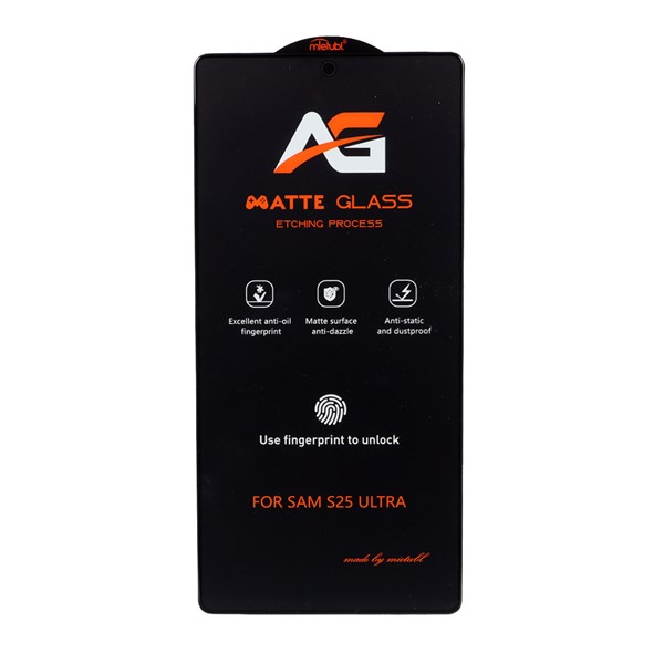 محافظ صفحه نمایش شیشه ای مات Full Cover Anti Static Mietubl AG مدل NTC - Samsung Galaxy S25 Ultra
