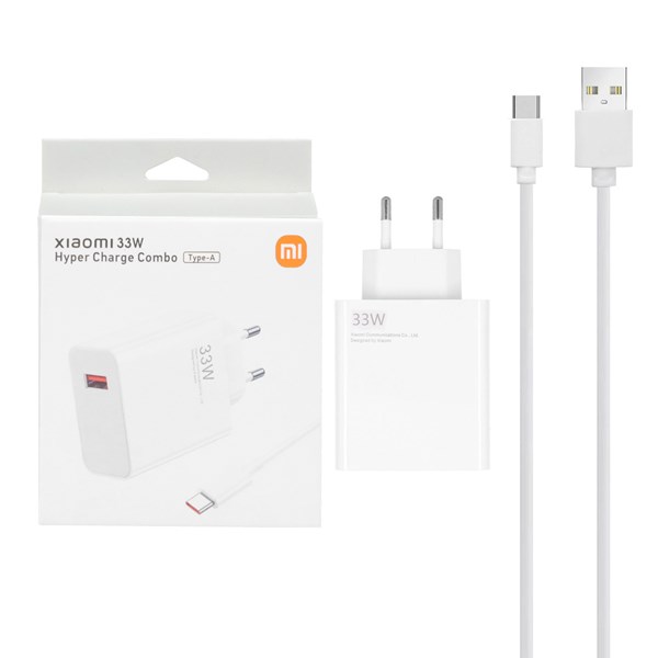 شارژر دیواری فست تک پورت Xiaomi مدل MDY-11-EZ 33W - سفید - بهمراه کابل Type-C - اصل چین - DST (گارانتی شش ماهه)