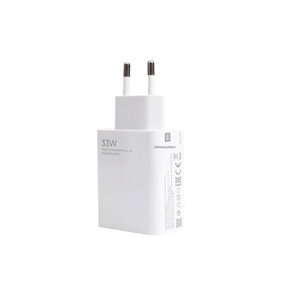 شارژر دیواری فست تک پورت Xiaomi مدل MDY-11-EZ 33W - سفید - بهمراه کابل Type-C - اصل چین - DST (گارانتی شش ماهه)