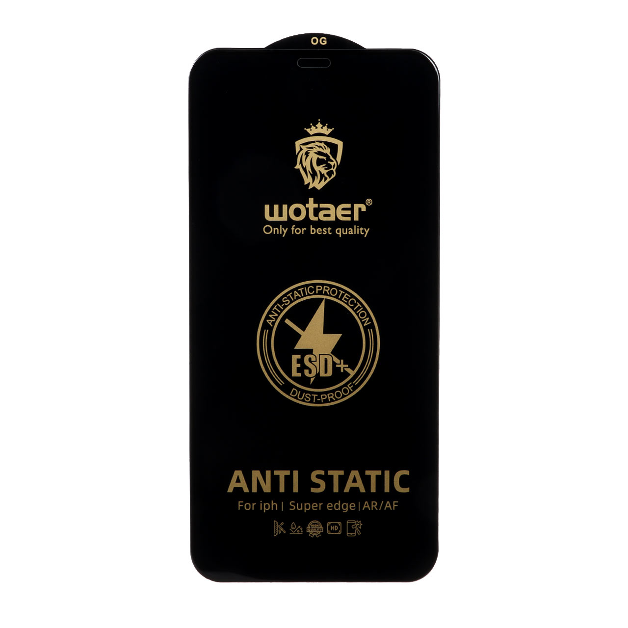 محافظ صفحه نمایش شیشه ای Full Cover ESD Anti Static - Wotaer OG مدل NTC - Apple iPhone 11 / iPhone XR