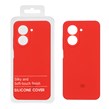قاب سیلیکونی پاک کنی محافظ لنزدار اورجینال Xiaomi Redmi A5 / Poco C71 - قرمز (پک دار)