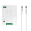 کابل شارژ فست Lindos+ Type-C To Type-C مدل LN-C30 60W - سفید (گارانتی تعویض یکساله شرکتی)