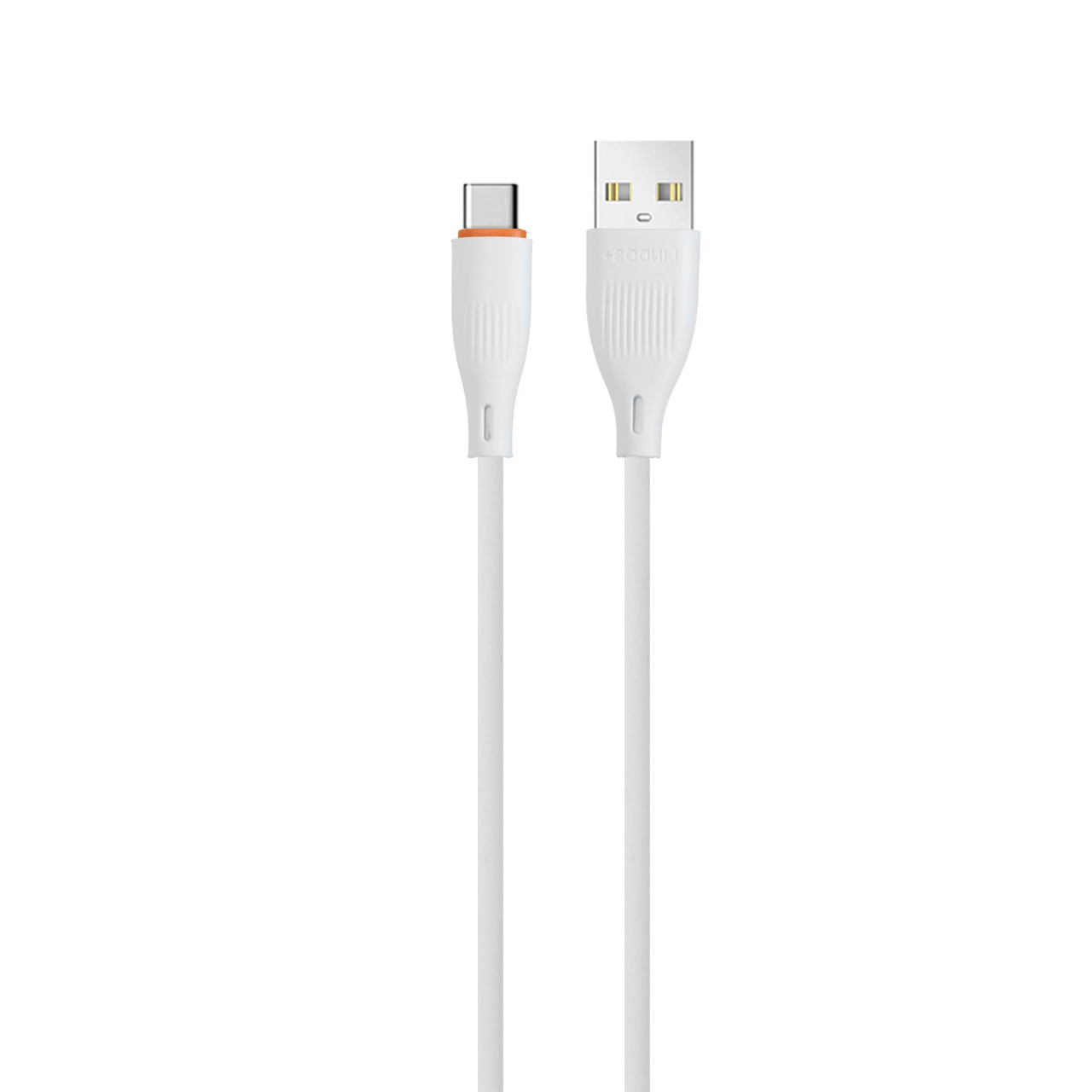 کابل شارژ فست Lindos+ Type-C مدل LN-C30 - سفید (پک ضعیف) (گارانتی تعویض یکساله شرکتی)