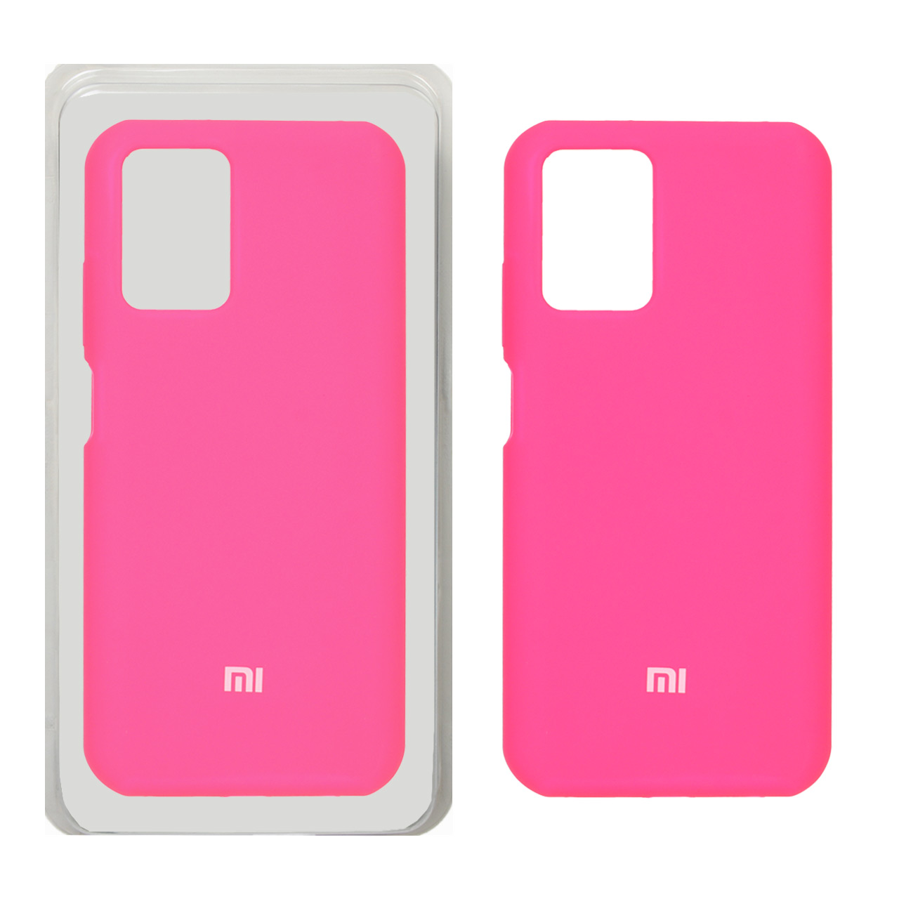 قاب سیلیکونی پاک کنی اورجینال Xiaomi Redmi Note 10 4G / Redmi Note 10S / Poco M5S - صورتی فانتزی (پک اصلی)