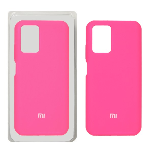 قاب سیلیکونی پاک کنی اورجینال Xiaomi Redmi Note 10 4G / Redmi Note 10S / Poco M5S - صورتی فانتزی (پک اصلی)
