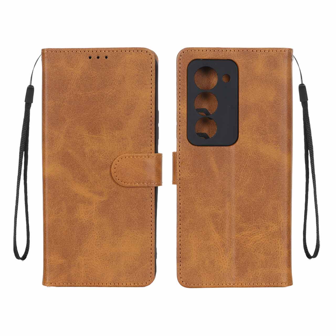 کیف موبایل مگنتی Xiaomi Redmi 15 4G  - عسلی کد 1