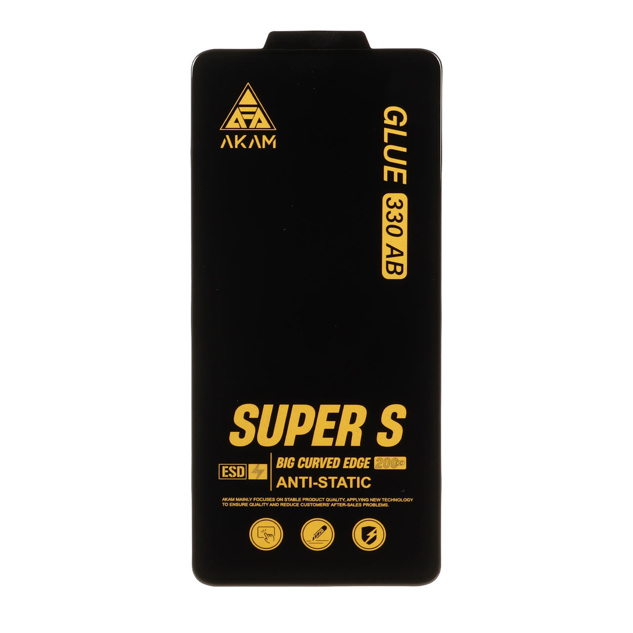 محافظ صفحه نمایش شیشه ای Full Cover Super S AKAM با چسب 330 مدل Samsung Galaxy A51 / A52 / A52S / A53 / M31s / S20 fe