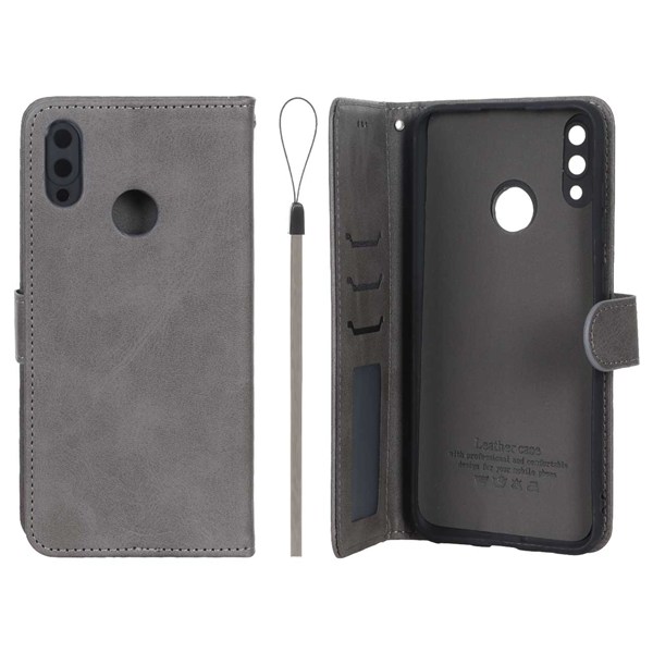 کیف موبایل مگنتی درجه یک داخل خز MNC Plus مدل Huawei Y7 Prime (2019) / Huawei Y7 (2019) - خاکستری