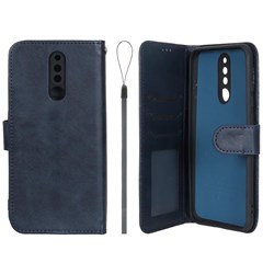 کیف موبایل مگنتی درجه یک داخل خز MNC Plus مدل Xiaomi Redmi 8 - سرمه ای