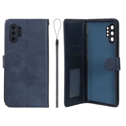 کیف موبایل مگنتی درجه یک داخل خز MNC Plus مدل Samsung Galaxy Note 10 Plus - سرمه ای
